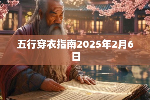 五行穿衣指南2025年2月6日