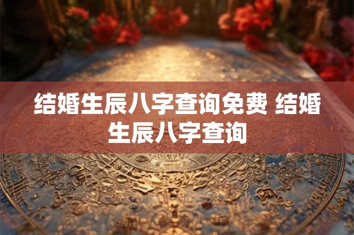 详细阅读:结婚生辰八字查询免费 结婚生辰八字查询 结婚生辰八字查询免费 结婚生辰八字查询