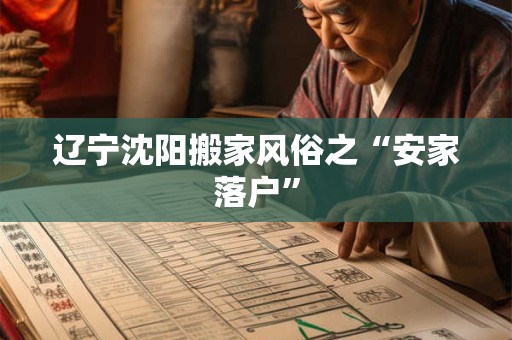 辽宁沈阳搬家风俗之“安家落户” 辽宁沈阳搬家风俗之“安家落户”