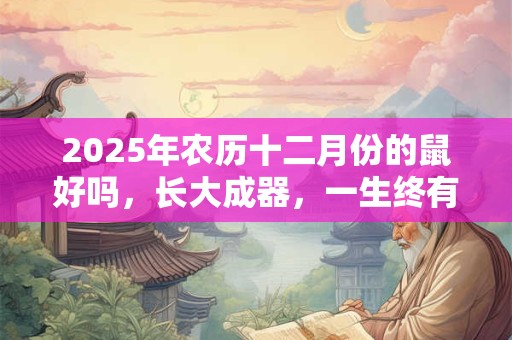 2025年农历十二月份的鼠好吗，长大成器，一生终有富贵运势