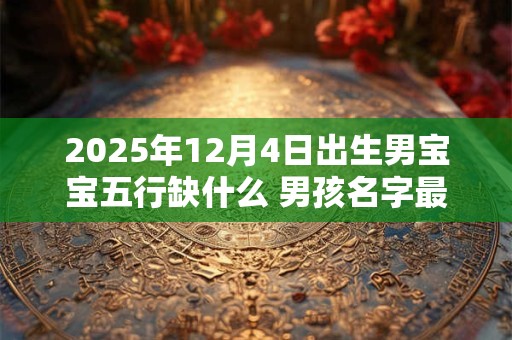 2025年12月4日出生男宝宝五行缺什么 男孩名字最新免费版