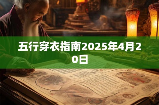 五行穿衣指南2025年4月20日
