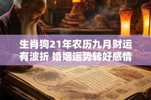 详细阅读:生肖狗21年农历九月财运有波折 婚姻运势转好感情甜蜜 生肖狗21年农历九月财运有波折 婚姻运势转好感情甜蜜