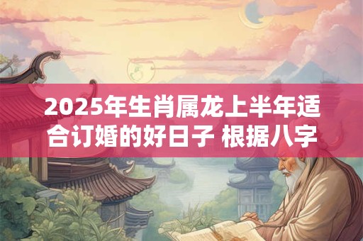 2025年生肖属龙上半年适合订婚的好日子 根据八字更有效