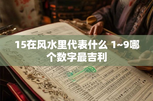 15在风水里代表什么 1~9哪个数字最吉利 15在风水里代表什么 1~9哪个数字最吉利