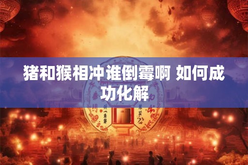 猪和猴相冲谁倒霉啊 如何成功化解