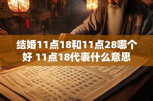 结婚11点18和11点28哪个好 11点18代表什么意思