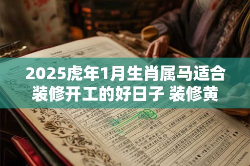 2025虎年1月生肖属马适合装修开工的好日子 装修黄道吉日
