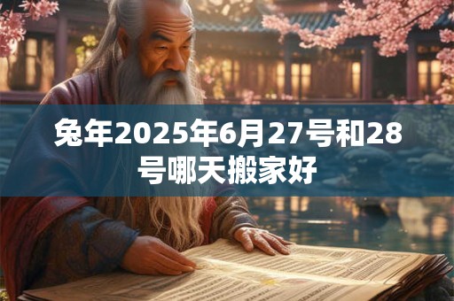 兔年2025年6月27号和28号哪天搬家好