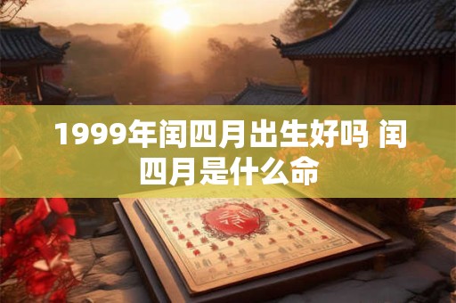 1999年闰四月出生好吗 闰四月是什么命 1999年闰四月出生好吗 闰四月是什么命