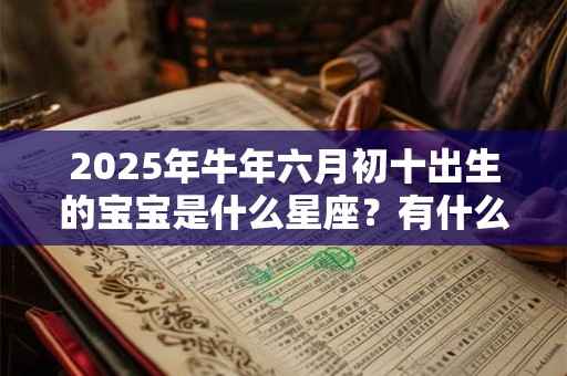 2025年牛年六月初十出生的宝宝是什么星座？有什么性格特点？