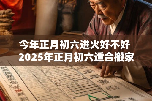 今年正月初六进火好不好 2025年正月初六适合搬家吗