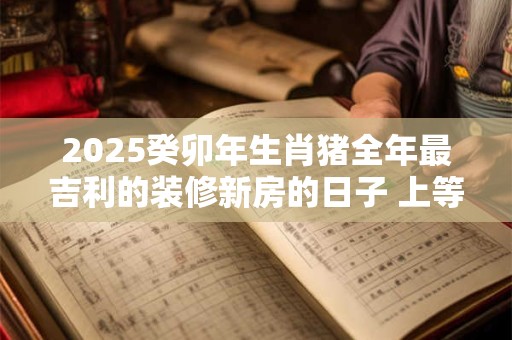 2025癸卯年生肖猪全年最吉利的装修新房的日子 上等装潢佳期