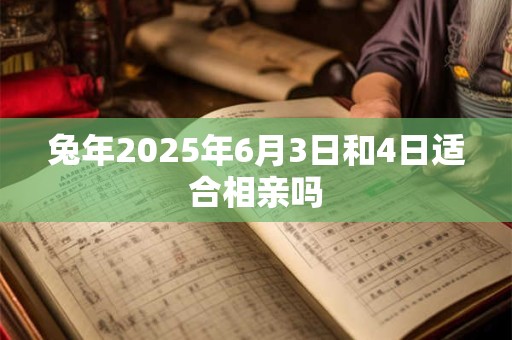兔年2025年6月3日和4日适合相亲吗