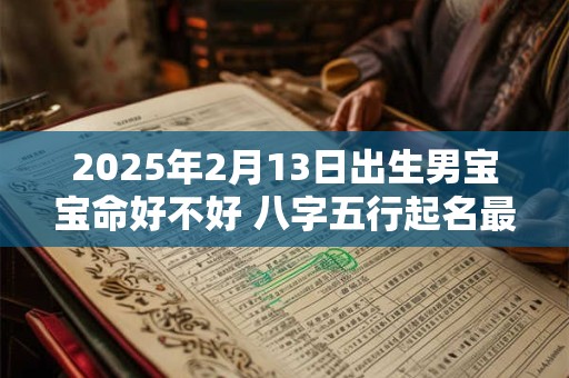 2025年2月13日出生男宝宝命好不好 八字五行起名最全款