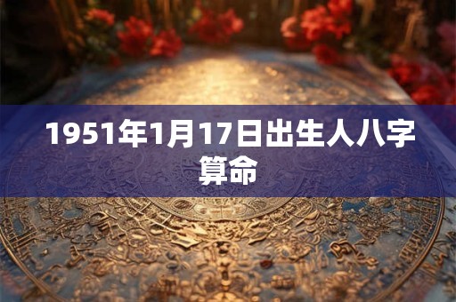 1951年1月17日出生人八字算命 1951年1月17日出生人八字算命