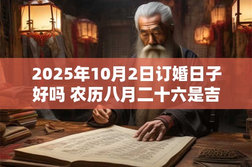 2025年10月2日订婚日子好吗 农历八月二十六是吉日吗
