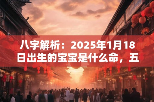 八字解析：2025年1月18日出生的宝宝是什么命，五行缺什么