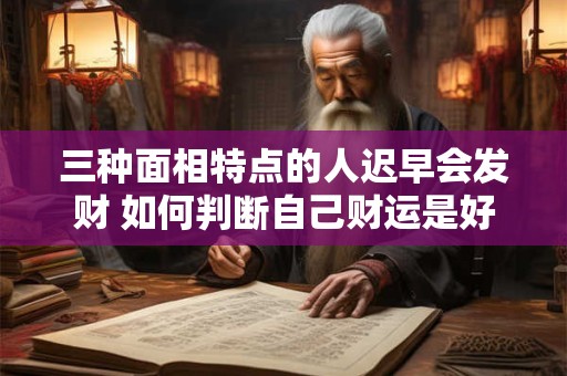 三种面相特点的人迟早会发财 如何判断自己财运是好是坏