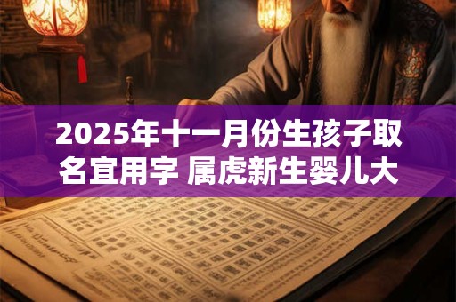 2026年十一月份生孩子取名宜用字 属虎新生婴儿大方好听名