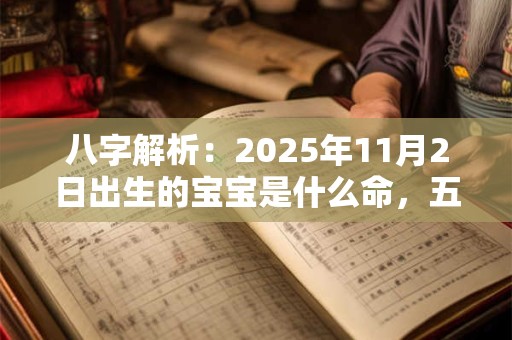 八字解析：2025年11月2日出生的宝宝是什么命，五行缺什么