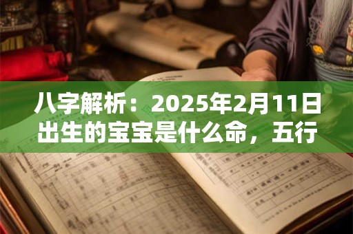 八字解析：2025年2月11日出生的宝宝是什么命，五行缺什么