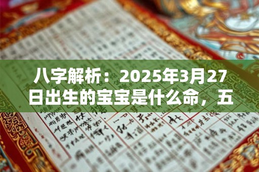 八字解析：2025年3月27日出生的宝宝是什么命，五行缺什么