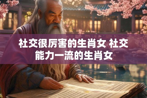 社交很厉害的生肖女 社交能力一流的生肖女