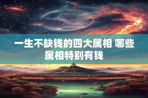 一生不缺钱的四大属相 哪些属相特别有钱
