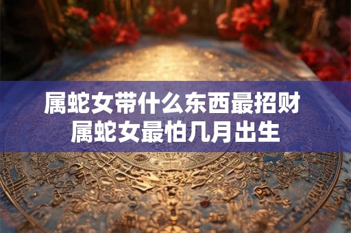 属蛇女带什么东西最招财 属蛇女最怕几月出生