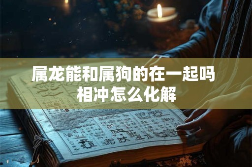 属龙能和属狗的在一起吗 相冲怎么化解