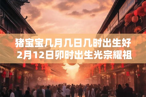 详细阅读:猪宝宝几月几日几时出生好 2月12日卯时出生光宗耀祖 猪宝宝几月几日几时出生好 2月12日卯时出生光宗耀祖