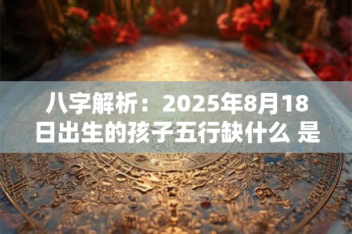 八字解析：2025年8月18日出生的孩子五行缺什么 是什么命