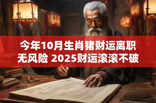 今年10月生肖猪财运离职无风险 2025财运滚滚不破财