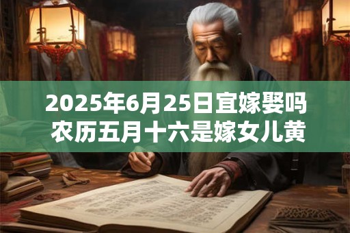 2025年6月25日宜嫁娶吗 农历五月十六是嫁女儿黄道吉日吗