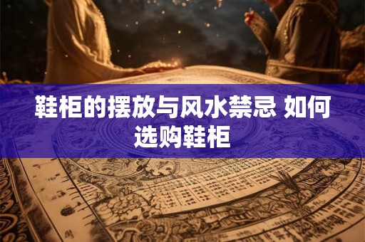 鞋柜的摆放与风水禁忌 如何选购鞋柜