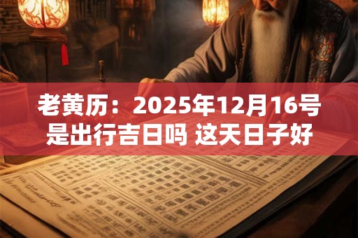老黄历：2025年12月16号是出行吉日吗 这天日子好吗