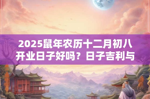2025鼠年农历十二月初八开业日子好吗？日子吉利与八字有关