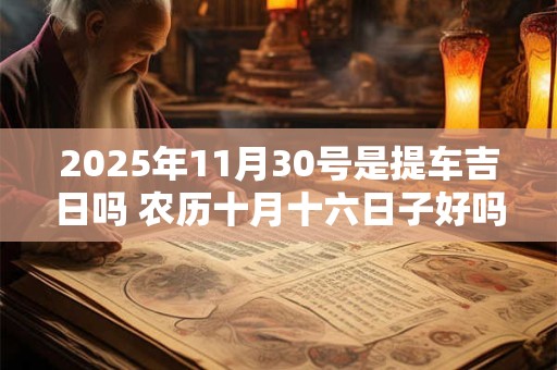 2025年11月30号是提车吉日吗 农历十月十六日子好吗