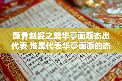 颜骨赵姿之美华亭画派杰出代表 谁是代表华亭画派的杰出人物颜骨赵姿之美