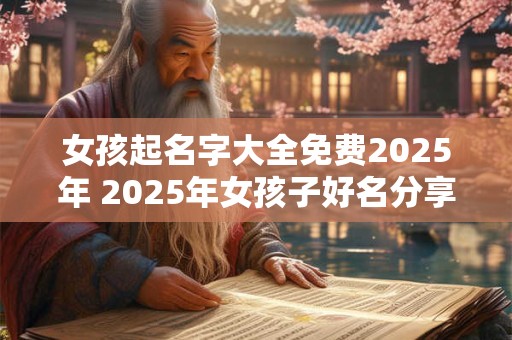 女孩起名字大全免费2025年 2025年女孩子好名分享