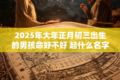 2025年大年正月初三出生的男孩命好不好 起什么名字好