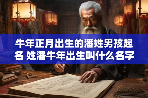 牛年正月出生的潘姓男孩起名 姓潘牛年出生叫什么名字好