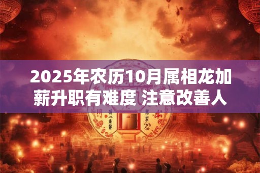 2025年农历10月属相龙加薪升职有难度 注意改善人际关系