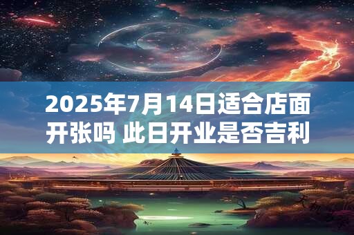 2025年7月14日适合店面开张吗 此日开业是否吉利