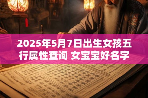 2025年5月7日出生女孩五行属性查询 女宝宝好名字合集