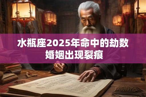 水瓶座2025年命中的劫数 婚姻出现裂痕
