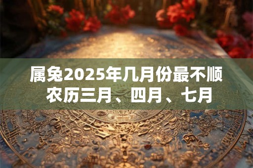 属兔2025年几月份最不顺 农历三月、四月、七月 属兔2025年几月份最不顺 农历三月、四月、七月