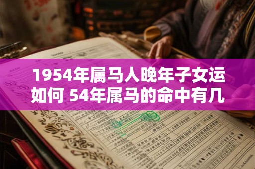 1954年属马人晚年子女运如何 54年属马的命中有几个子女-天环易学