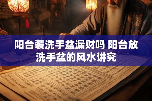 阳台装洗手盆漏财吗 阳台放洗手盆的风水讲究
